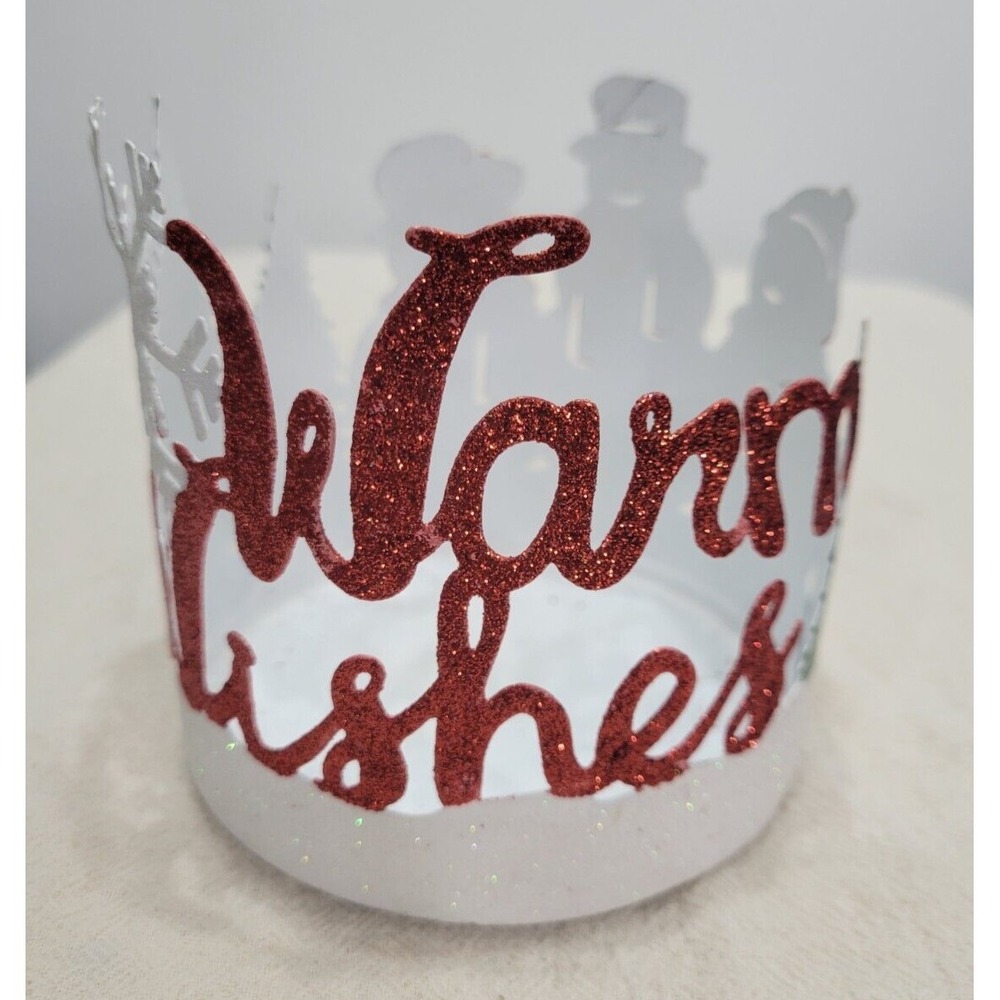 Warm Wishes Snowman Candle Holder‎ by SONOMA